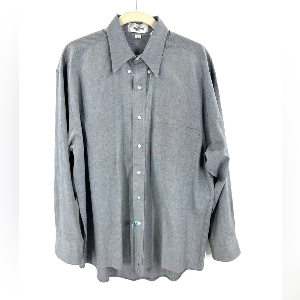 Valentino Dress Shirt Mens 16.5 Button Down Long Sleeve Capsule Office Business